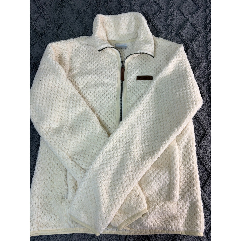 Columbia Fireside Sherpa Full Zip Ivory Small